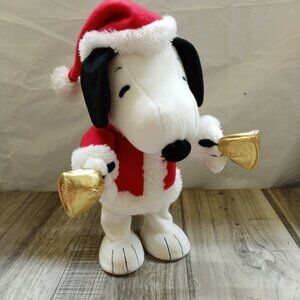 HALLMARK Snoopy Santa Bell Ringer Musical 14" Dancing Christmas Peanuts NOT WORK
